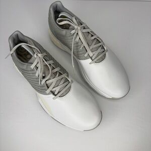 SH1 Adidas AdiPower Boost 4orged Golf Cleats Gray White Endless Energy Men 9.5